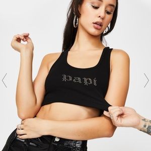 Dolls kill “papi” Crop top